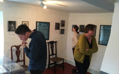 Behind the exhibits on the NH Heritage Museum Trail