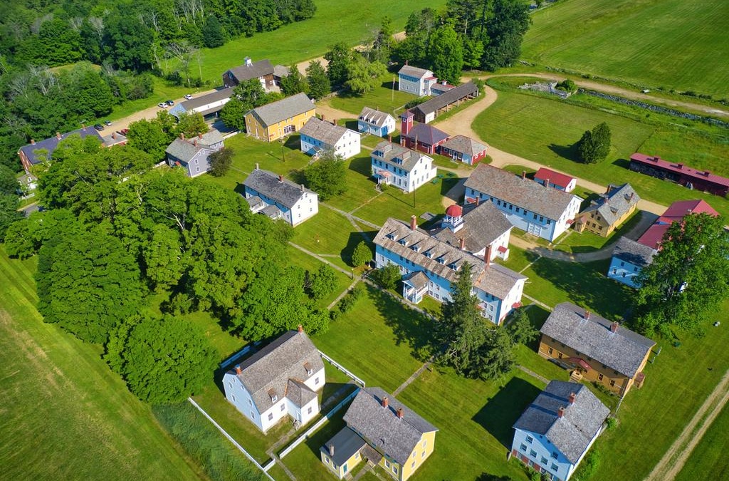 Overhead image of the Village taken by Peter Bloch, EarthAerial Productions