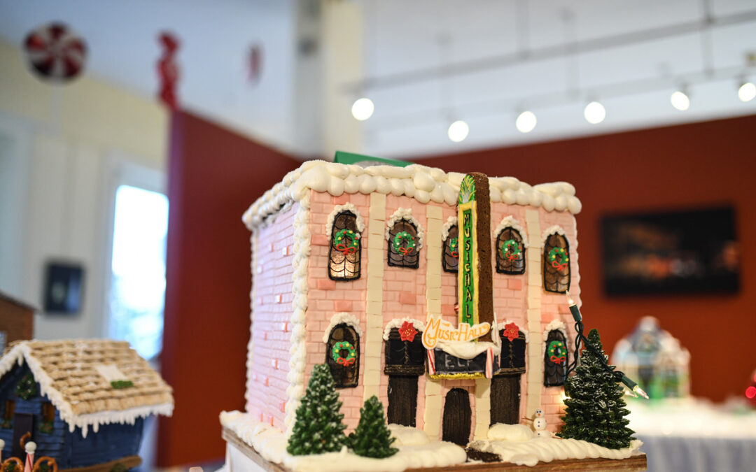 Feast your eyes on over 100 gingerbread houses at Portsmouth Historical Society's Vintage Christmas Kickoff Party on Friday, December 2 at 5_30 pm.